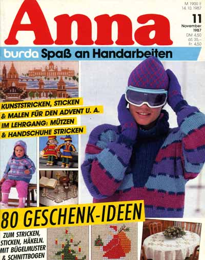 Anna 1987 November Kurs: Mtzen und Handschuhe stricken